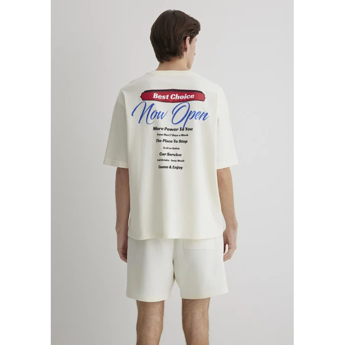 Mavi 0612606-86420 Best Choice Baskılı Ekru Tişört