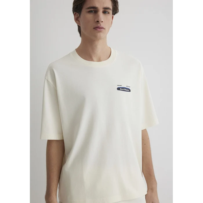 Mavi 0612606-86420 Best Choice Baskılı Ekru Tişört