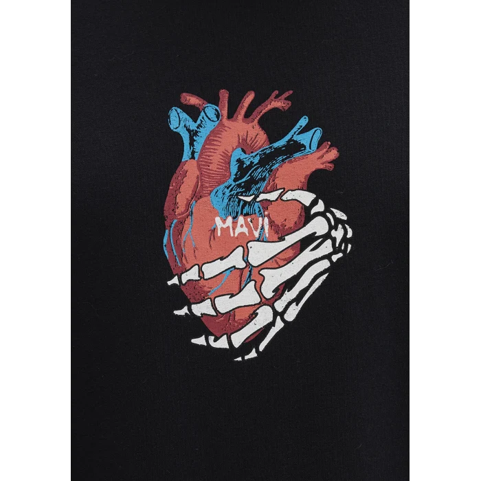 Mavi 0612931-900 Sırt Baskılı Siyah Tişört