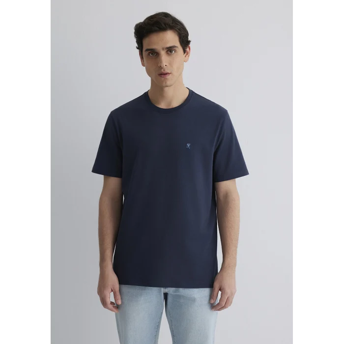 Mavi 0612736-82183 Mühür Logo Nakış Detaylı Lacivert Tişört
