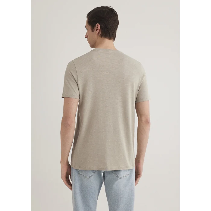 Mavi 066282-31935 İstanbul Baskılı Bej Tişört