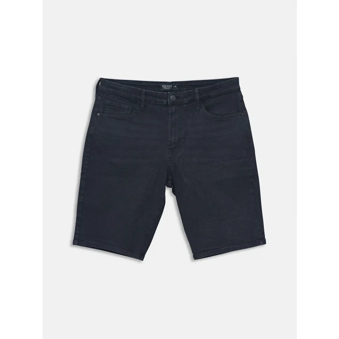LCW Jeans Siyah Regular Fit Erkek Jean Şort