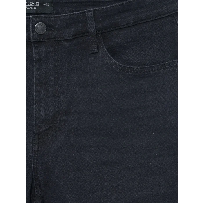 LCW Jeans Siyah Regular Fit Erkek Jean Şort