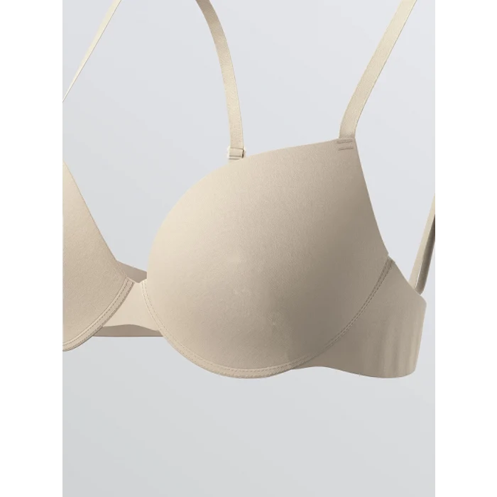 LCW DREAM Pembe Balenli Dolgulu Düz Tişört Sütyen