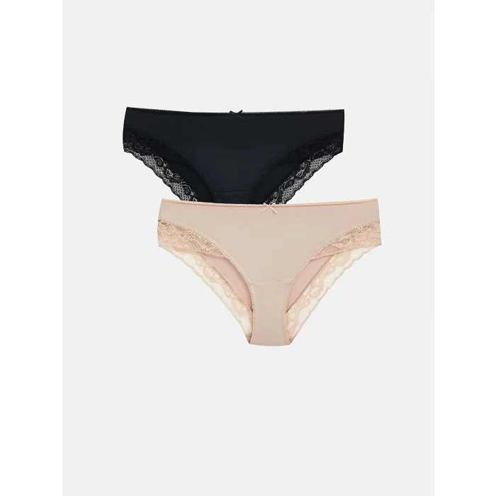 LCW DREAM Pembe Dantel Detaylı Bikini Külot 2li