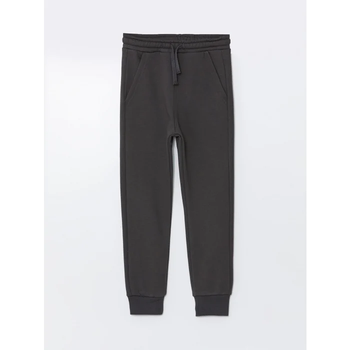 LCW Kids Antrasit Beli Lastikli Erkek Çocuk Kalın Jogger Eşofman Altı