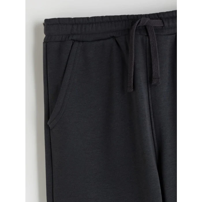 LCW Kids Antrasit Beli Lastikli Erkek Çocuk Kalın Jogger Eşofman Altı