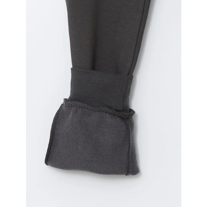 LCW Kids Antrasit Beli Lastikli Erkek Çocuk Kalın Jogger Eşofman Altı