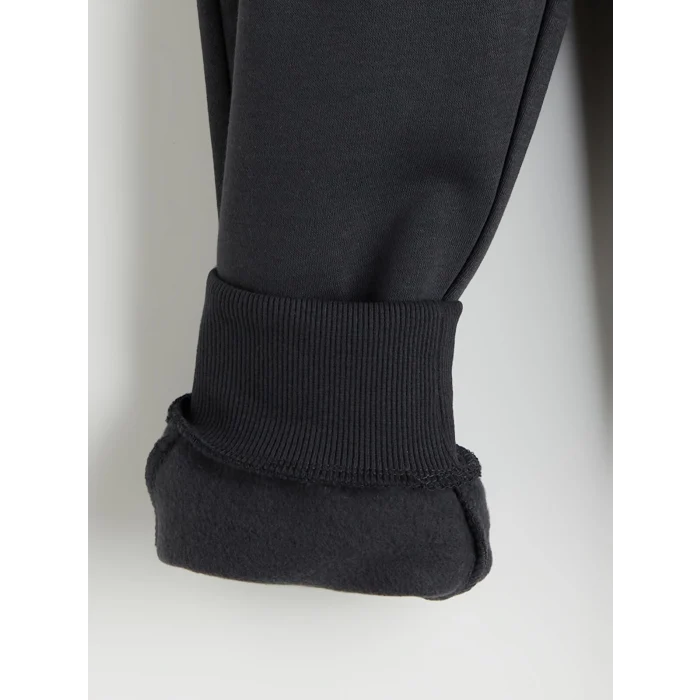 LCW Kids Antrasit Beli Lastikli Erkek Çocuk Kalın Jogger Eşofman Altı