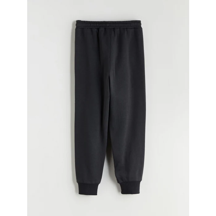LCW Kids Antrasit Beli Lastikli Erkek Çocuk Kalın Jogger Eşofman Altı