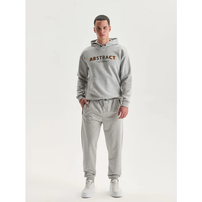 XSIDE Gri Standart Kalıp Erkek Jogger Eşofman Altı