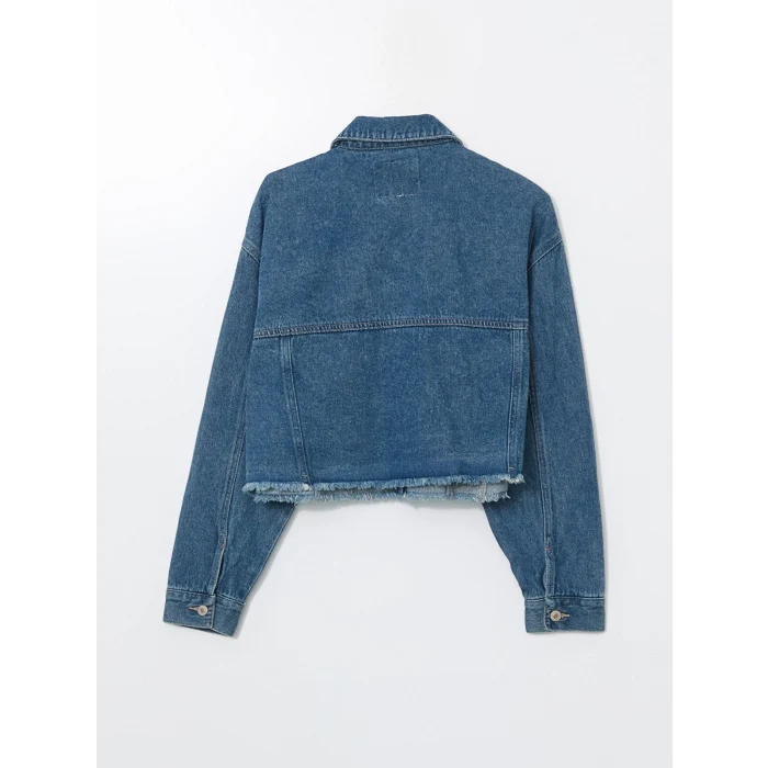 LCW Vision Indigo Oversize Kadın Jean Ceket
