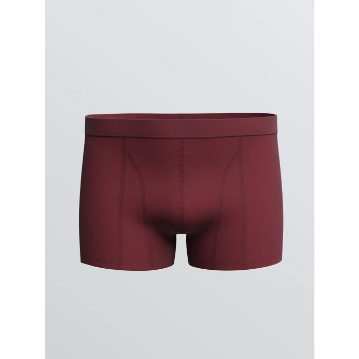 LC WAIKIKI Bordo Standart Kalıp Pamuklu Esnek Erkek Boxer 3lü