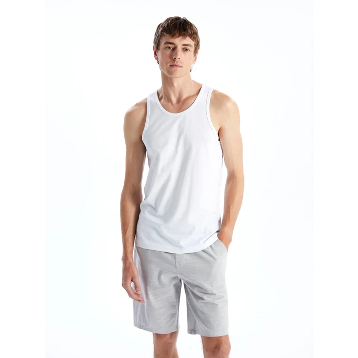 LC WAIKIKI Beyaz U Yaka Penye Erkek Atlet 2li