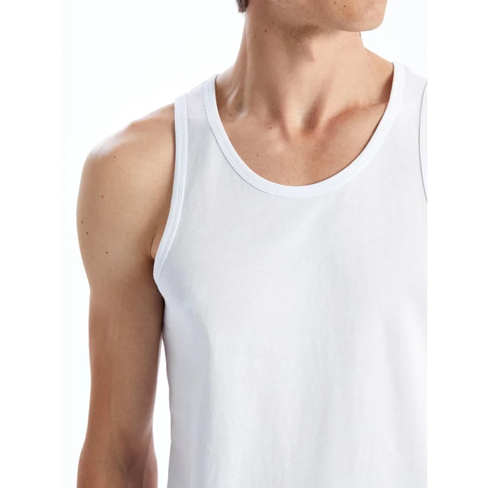 LC WAIKIKI Beyaz U Yaka Penye Erkek Atlet 2li