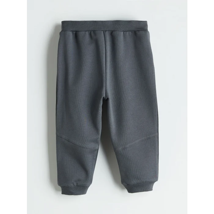 LC Waikiki Kahverengi Baskılı Erkek Bebek Tişört ve Pantolon 2li