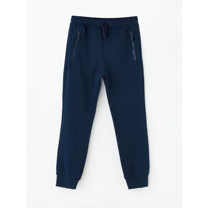 LCW Kids Lacivert Beli Lastikli Erkek Çocuk Jogger Eşofman Altı