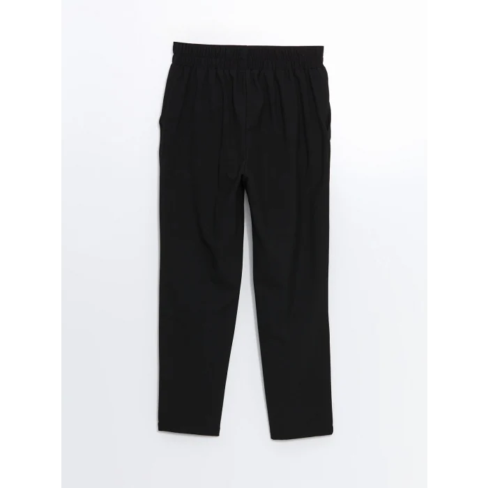 LCWAIKIKI Classic Siyah Beli Lastikli Kadın Cigarette Pantolon