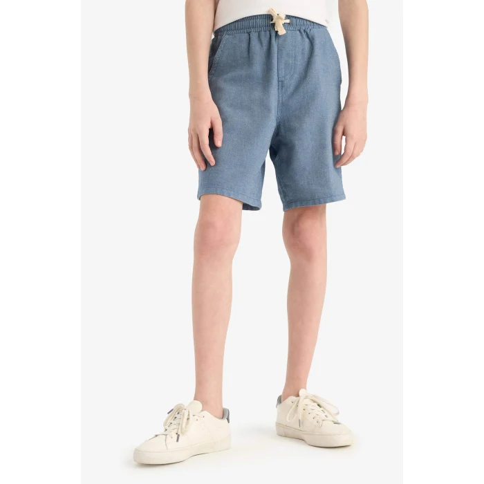 Defacto E3317 DENIM Erkek Çocuk Beli Lastikli Şort