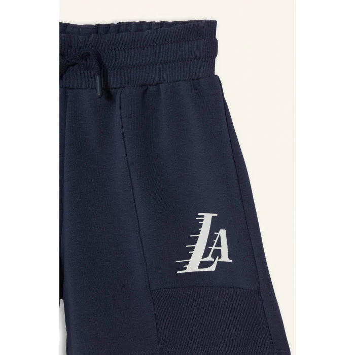 Defacto E6700 Lacivert Kız Çocuk NBA Los Angeles Lakers Şort