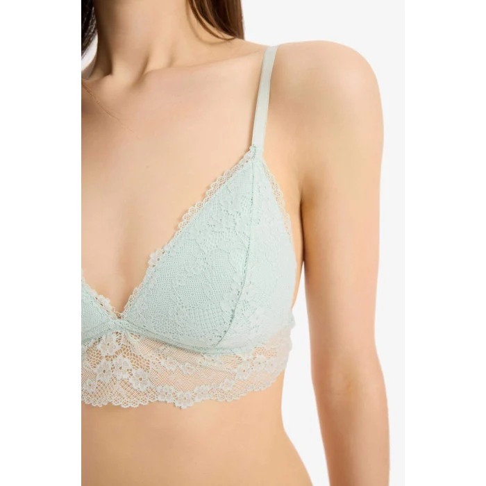 Defacto D7843 Yeşil Dantelli Kaplı Pedli Bralet-Fall in Love