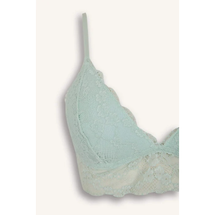 Defacto D7843 Yeşil Dantelli Kaplı Pedli Bralet-Fall in Love