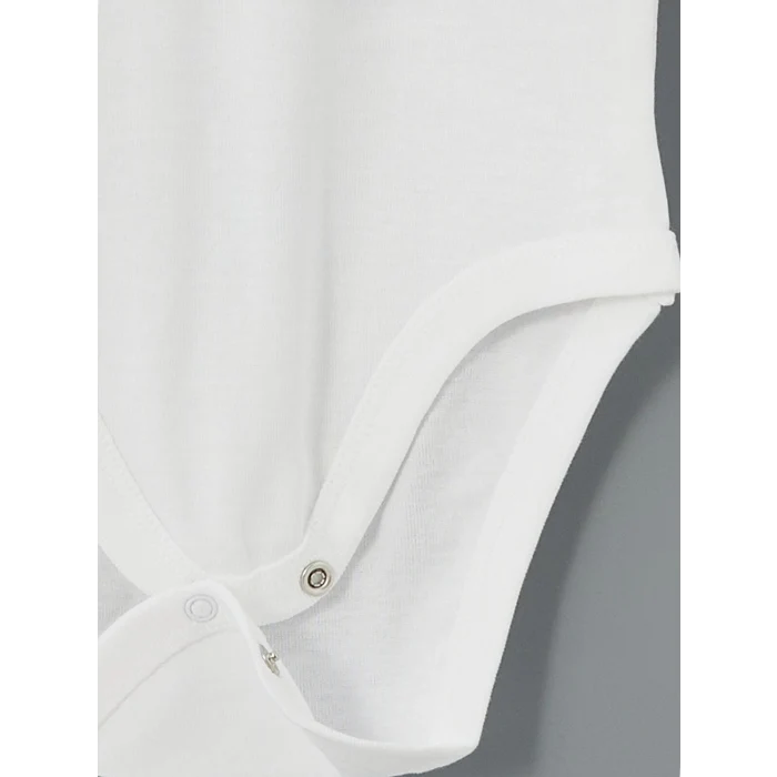 LCW baby Ekru Organik Kumaş Kız Bebek Çıtçıtlı Bodysuit 2li