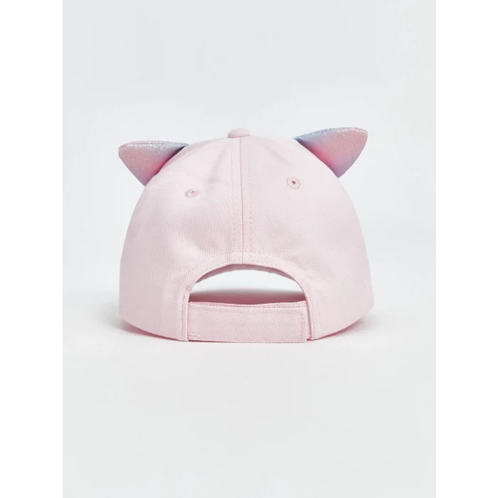 LCW ACCESSORIES Pembe 3 Boyutlu Kız Çocuk Kep Şapka