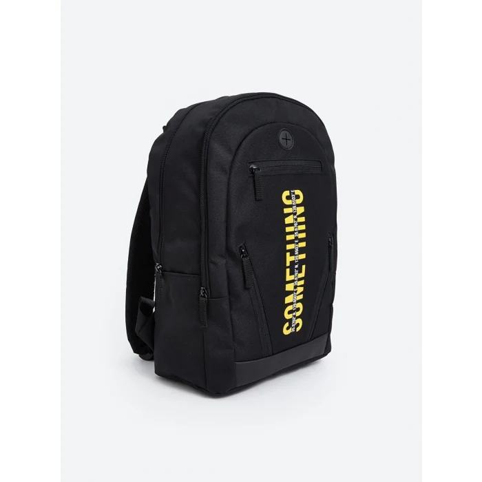 LCW ACCESSORIES Siyah Yazı Baskılı Erkek Çocuk Okul Çantası