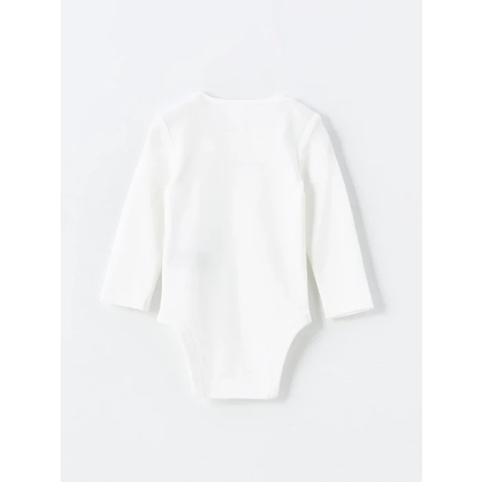 LCW baby Lila Bisiklet Yaka Kız Bebek Çıtçıtlı Bodysuit 2li