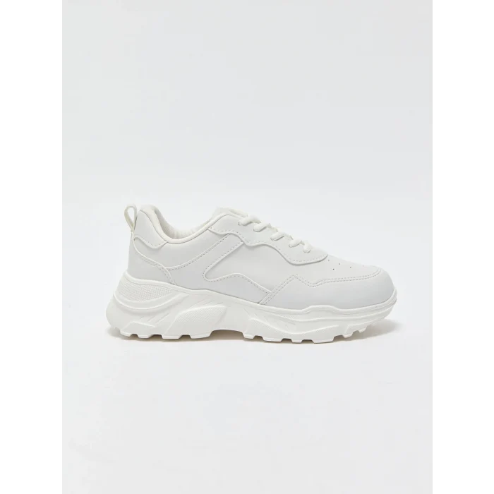 LCW STEPS Beyaz Bağcıklı Kadın Aktif Spor Ayakkabı