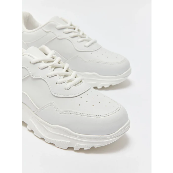 LCW STEPS Beyaz Bağcıklı Kadın Aktif Spor Ayakkabı