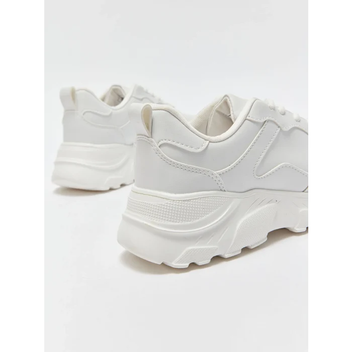 LCW STEPS Beyaz Bağcıklı Kadın Aktif Spor Ayakkabı