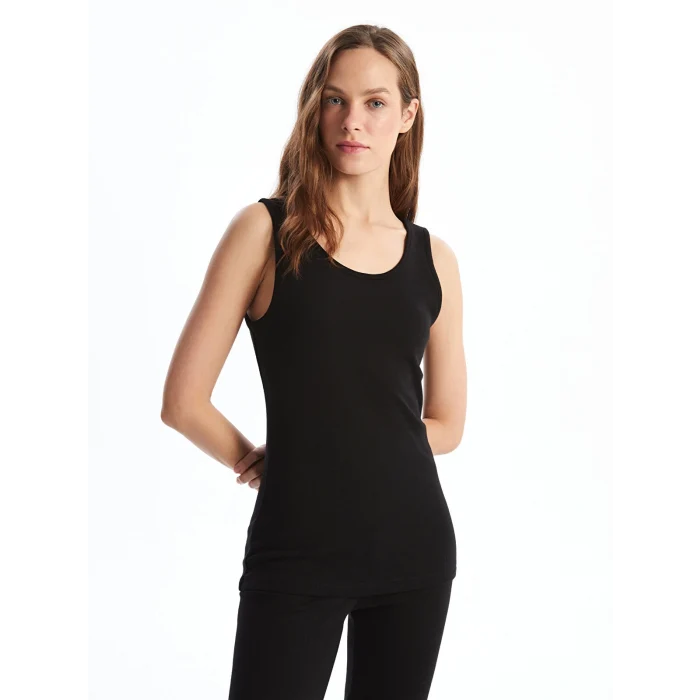 LCW DREAM Siyah Bisiklet Yaka Kadın Atlet