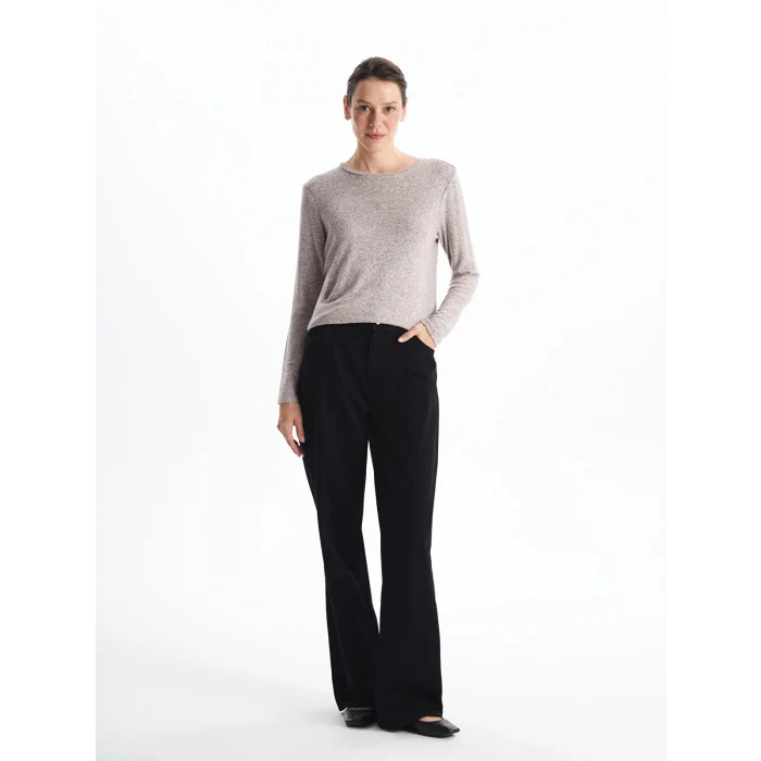 LCWAIKIKI Classic Pembe Bisiklet Yaka Kadın Tişört