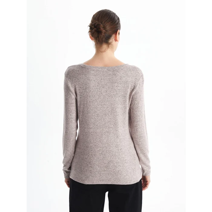 LCWAIKIKI Classic Pembe Bisiklet Yaka Kadın Tişört