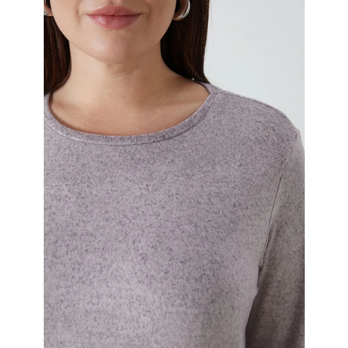 LCWAIKIKI Classic Pembe Bisiklet Yaka Kadın Tişört