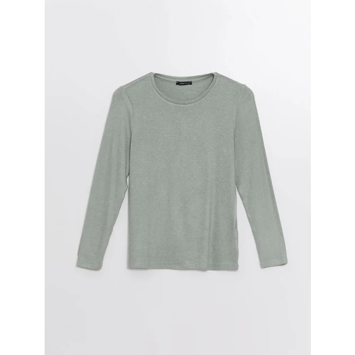 LCWAIKIKI Classic Yeşil Bisiklet Yaka Kadın Tişört