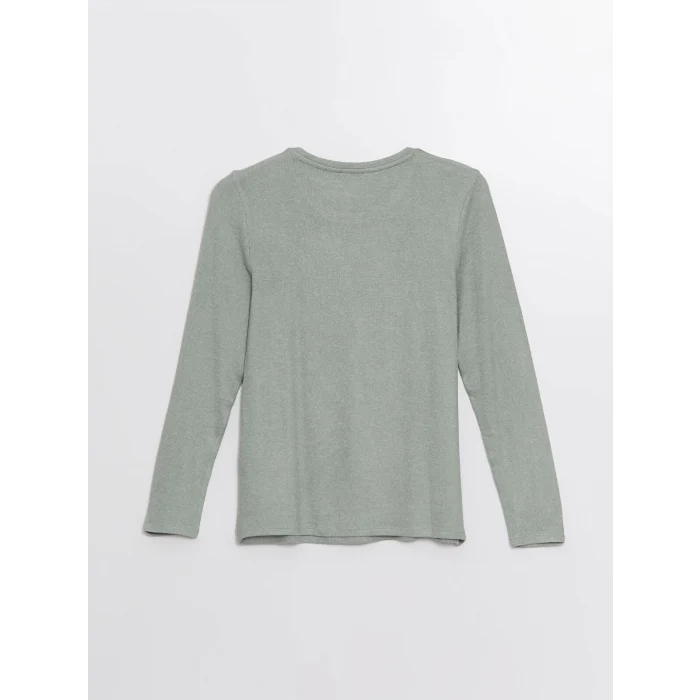 LCWAIKIKI Classic Yeşil Bisiklet Yaka Kadın Tişört