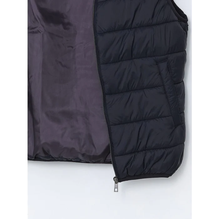 LCWAIKIKI Classic Lacivert Standart Kalıp Dik Yaka Erkek Şişme Yelek