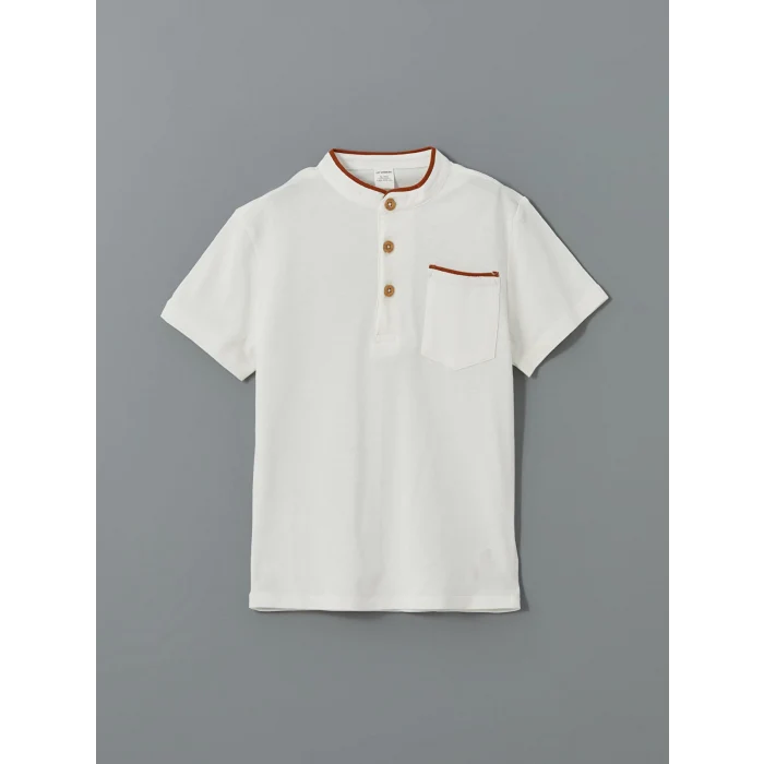 LCW Kids Ekru Pike Erkek Çocuk Tişört ve Pantolon 2li