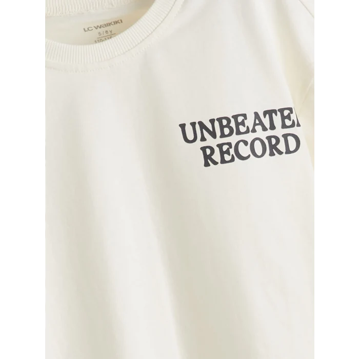 LCW Kids Bej Erkek Çocuk Tişört Şort ve Çorap 3lü