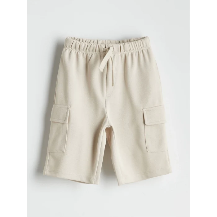 LCW Kids Antrasit Baskılı Erkek Çocuk Tişört ve Cepli Şort 2li