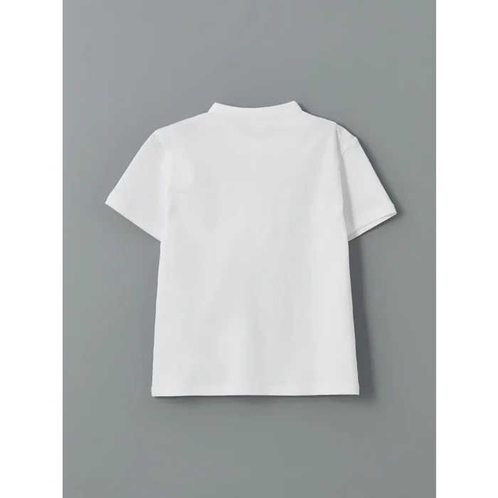 LCW Kids Beyaz Pike Erkek Çocuk Tişört ve Pantolon 2li