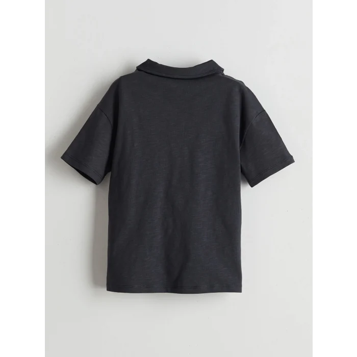 LCW Kids Antrasit Polo Yaka Erkek Çocuk Tişört ve Pantolon 2li