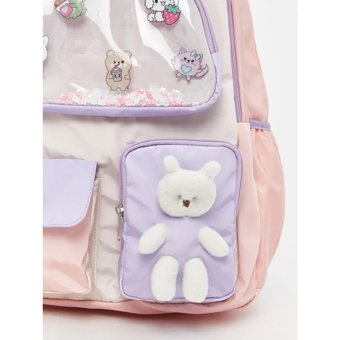 LCW ACCESSORIES Pembe Baskılı Kız Çocuk Sırt Çantası