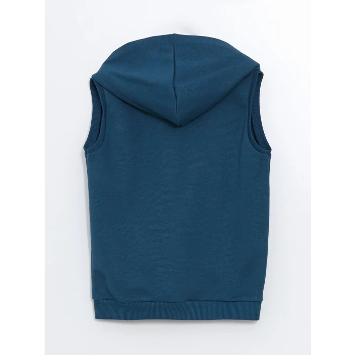 LCW Kids Petrol Kapüşonlu Erkek Çocuk Yelek