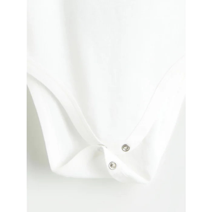 LCW baby Ekru Organik Kumaş Kız Bebek Çıtçıtlı Bodysuit 2li