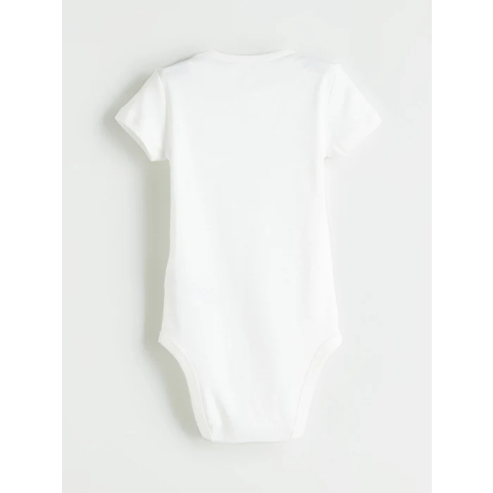 LCW baby Ekru Organik Kumaş Kız Bebek Çıtçıtlı Bodysuit 2li