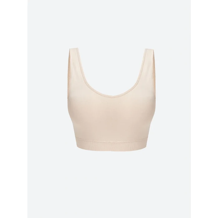 LCW DREAM Pembe Balensiz Dolgusuz Düz Seamless Sporcu Sütyen